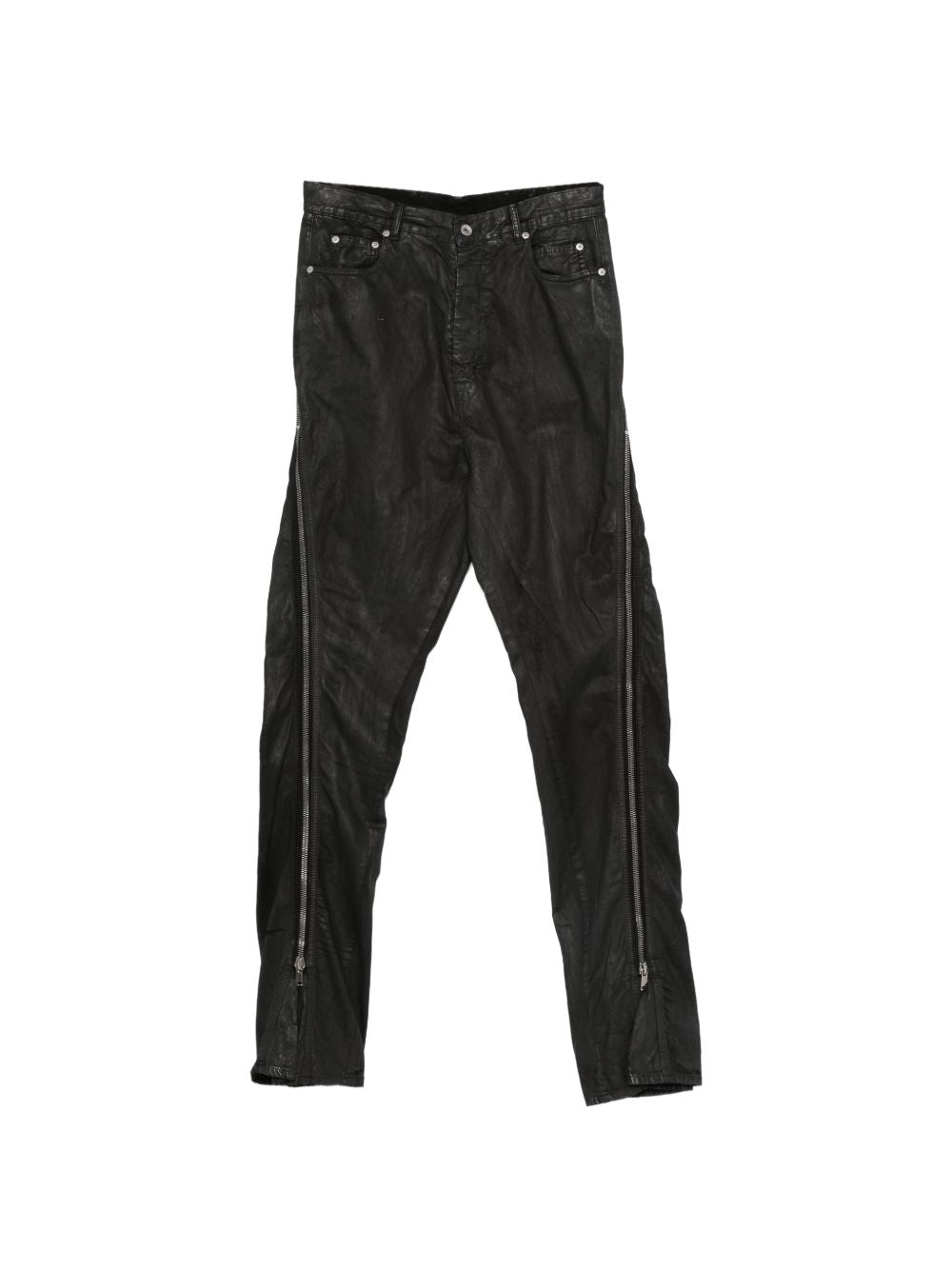 Jeans con zip in nero Rick owens drkshdw - uomo 