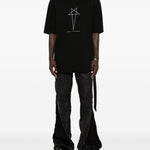 Jeans con zip in nero Rick owens drkshdw - uomo 