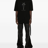 Jeans con zip in nero Rick owens drkshdw - uomo 