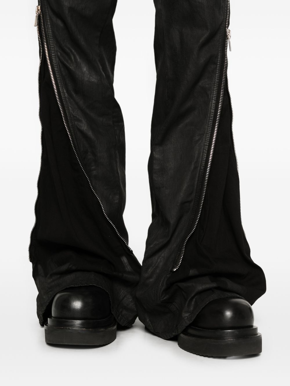 Jeans con zip in nero Rick owens drkshdw - uomo 