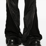 Jeans con zip in nero Rick owens drkshdw - uomo 