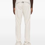 Jeans con zip laterale in avorio Rick owens drkshdw - uomo 
