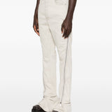 Jeans con zip laterale in avorio Rick owens drkshdw - uomo 