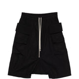 Shorts Creatch cargo con coulisse in nero Rick owens drkshdw - uomo 