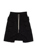 Shorts Creatch cargo con coulisse in nero Rick owens drkshdw - uomo
