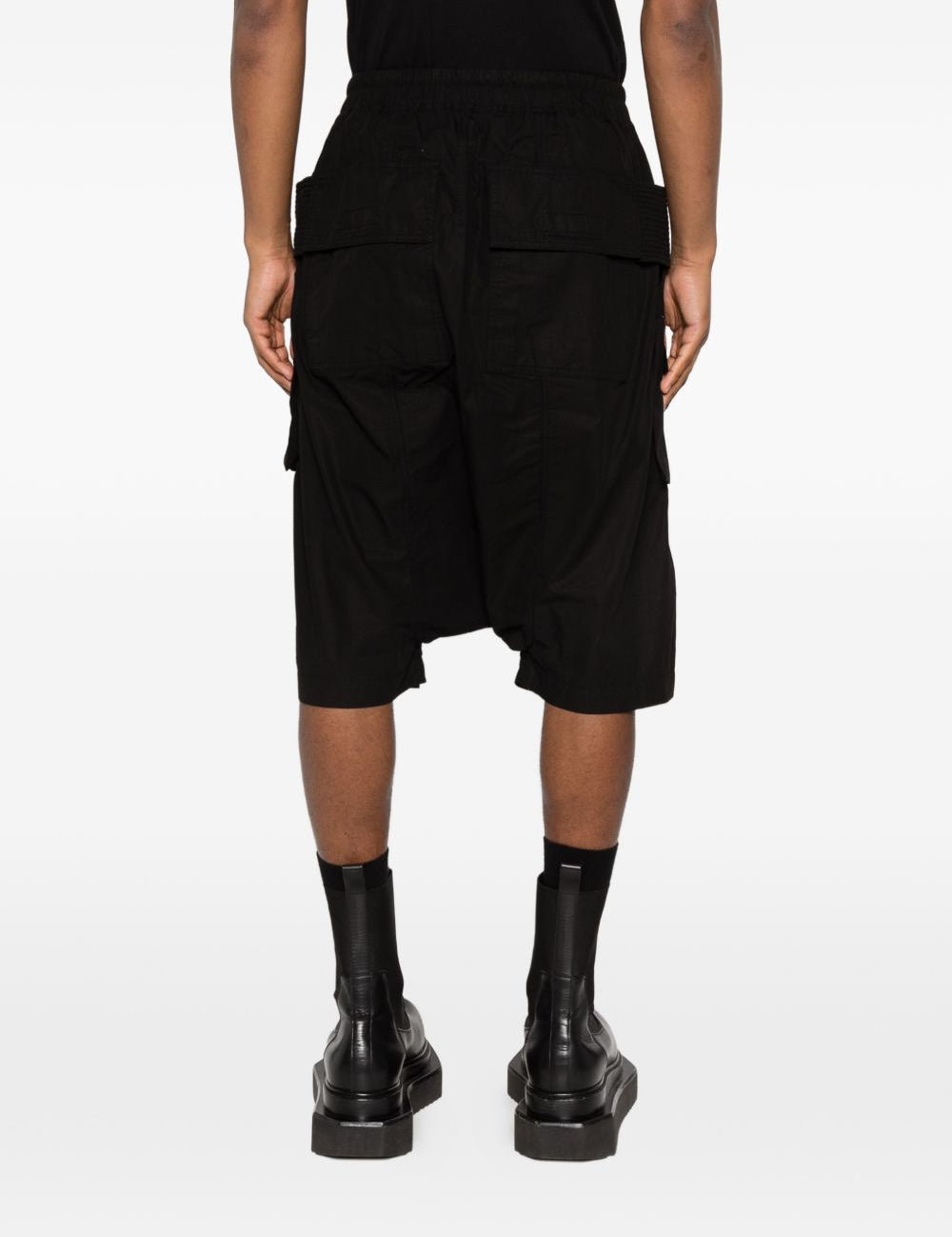 Shorts Creatch cargo con coulisse in nero Rick owens drkshdw - uomo 