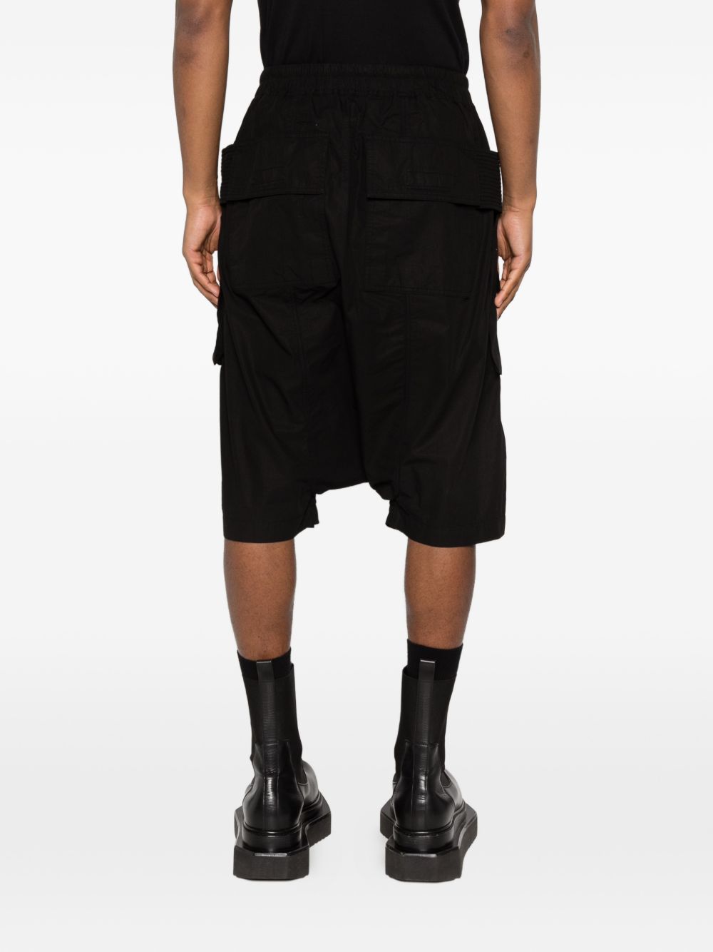 Shorts Creatch cargo con coulisse in nero Rick owens drkshdw - uomo 