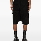 Shorts Creatch cargo con coulisse in nero Rick owens drkshdw - uomo 