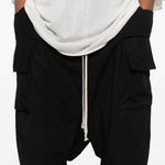 Shorts Creatch cargo con coulisse in nero Rick owens drkshdw - uomo 