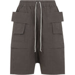 Shorts Creatch cargo con coulisse in grigio Rick owens drkshdw - uomo 
