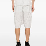 Shorts creatch cargo con coulisse in bianco Rick owens drkshdw - uomo 