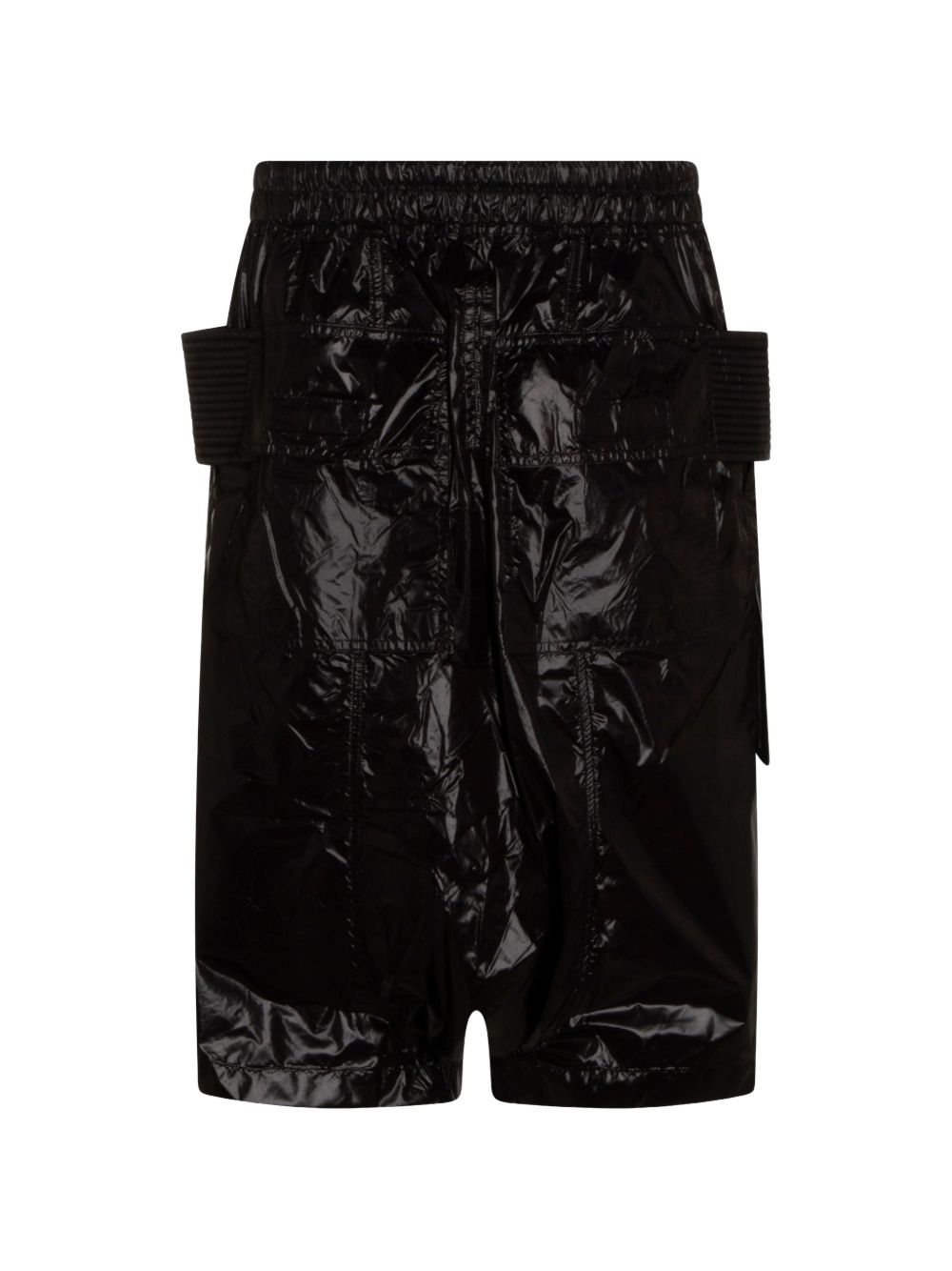 Pantaloncini con coulisse in vita in nero Rick owens drkshdw - uomo 