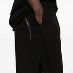 Shorts con coulisse in nero Rick owens drkshdw - uomo 
