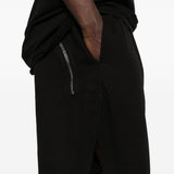 Shorts con coulisse in nero Rick owens drkshdw - uomo 