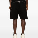 Shorts con coulisse in nero Rick owens drkshdw - uomo 