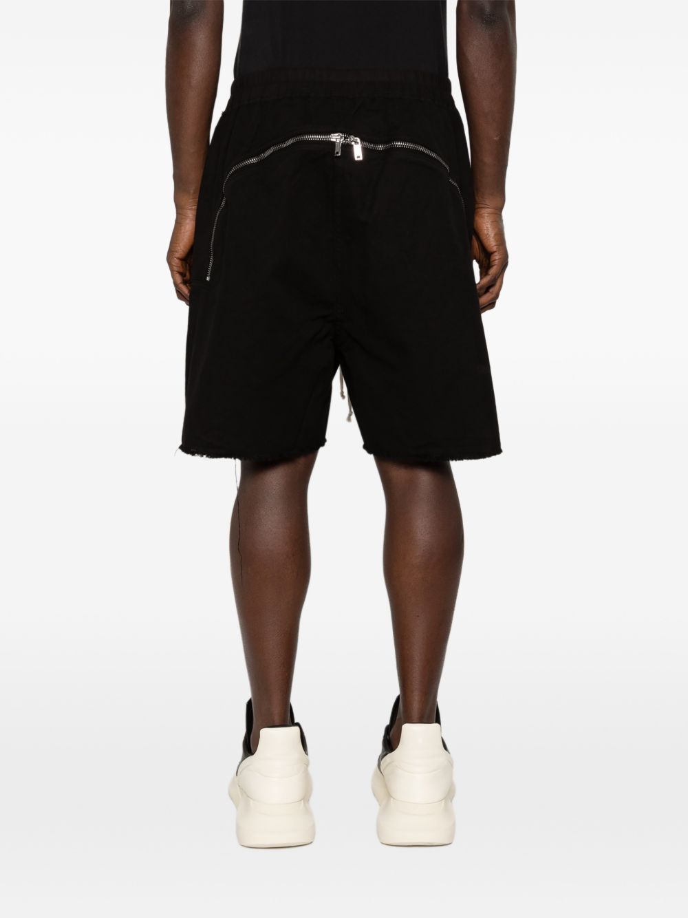 Shorts con coulisse in nero Rick owens drkshdw - uomo 