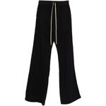 Pantaloni flared con coulisse in nero Rick owens drkshdw - uomo 