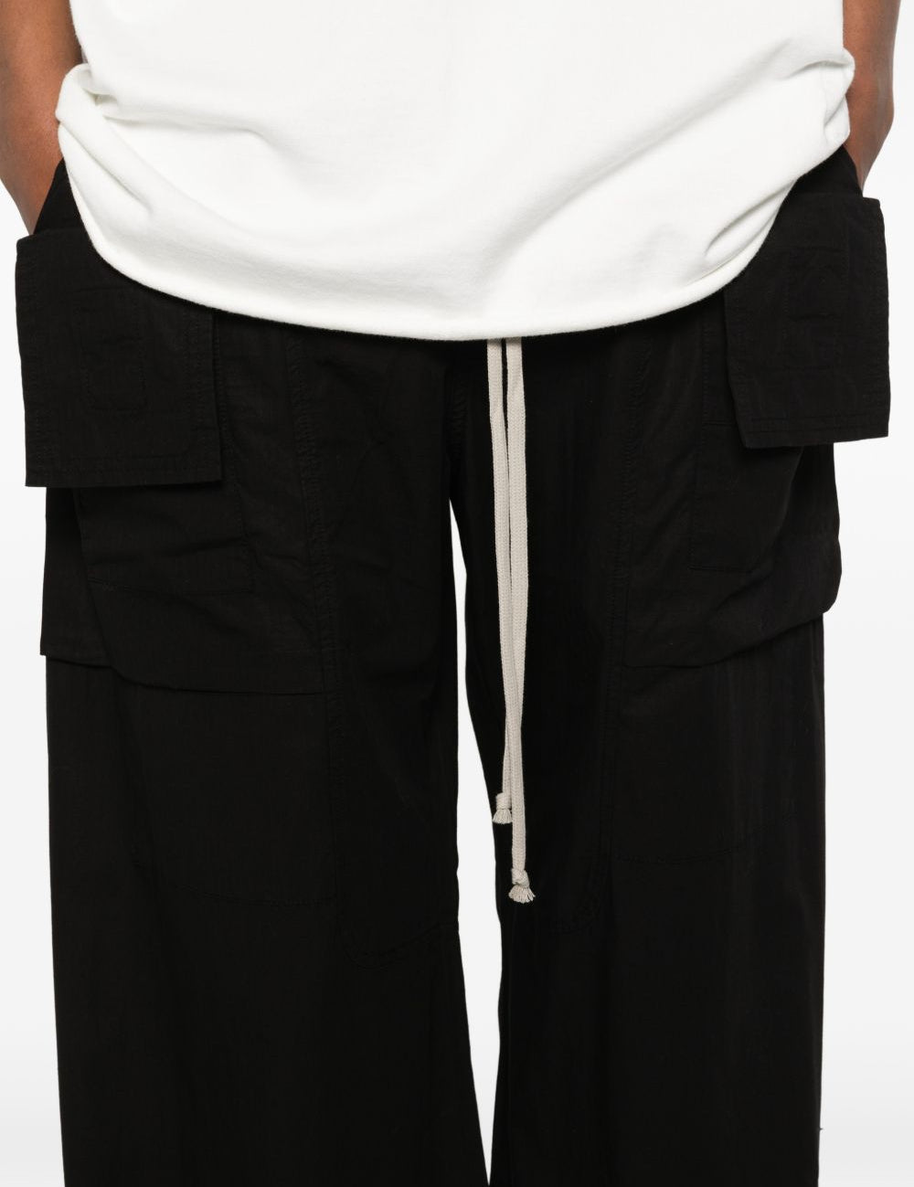 Pantaloni cargo in nero Rick owens drkshdw - uomo 
