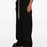 Pantaloni cargo in nero Rick owens drkshdw - uomo 