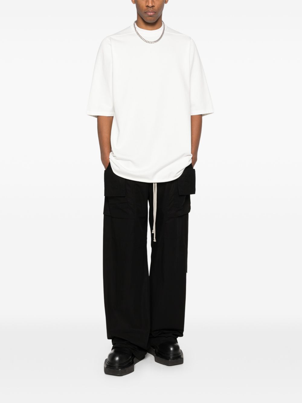 Pantaloni cargo in nero Rick owens drkshdw - uomo 