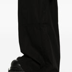 Pantaloni cargo con vita elasticizzata in nero Rick owens drkshdw - uomo 