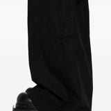Pantaloni cargo con vita elasticizzata in nero Rick owens drkshdw - uomo 