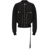 GIACCA BOMBER BAUHAUS FLIGHT IN NERO RICK OWENS DRKSHDW - UOMO 