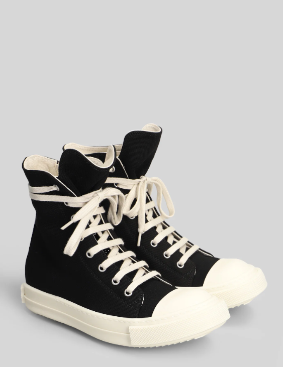 Sneakers alte in nero Rick Owens Drkshdw - uomo 
