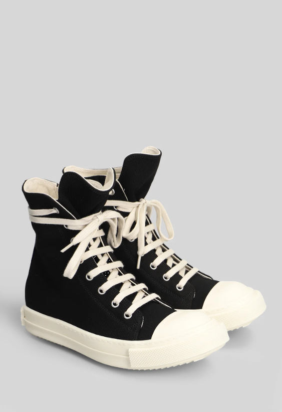 Sneakers alte in nero Rick Owens Drkshdw - uomo 