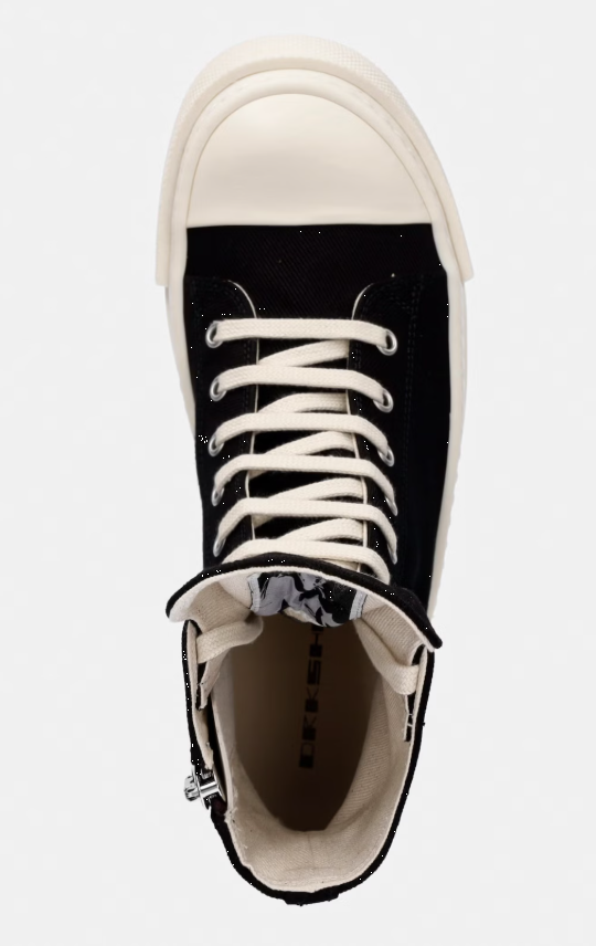 Sneakers alte in nero Rick Owens Drkshdw - uomo 