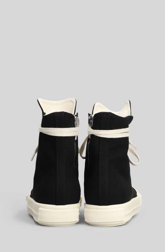 Sneakers alte in nero Rick Owens Drkshdw - uomo 