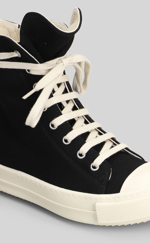 Sneakers alte in nero Rick Owens Drkshdw - uomo 