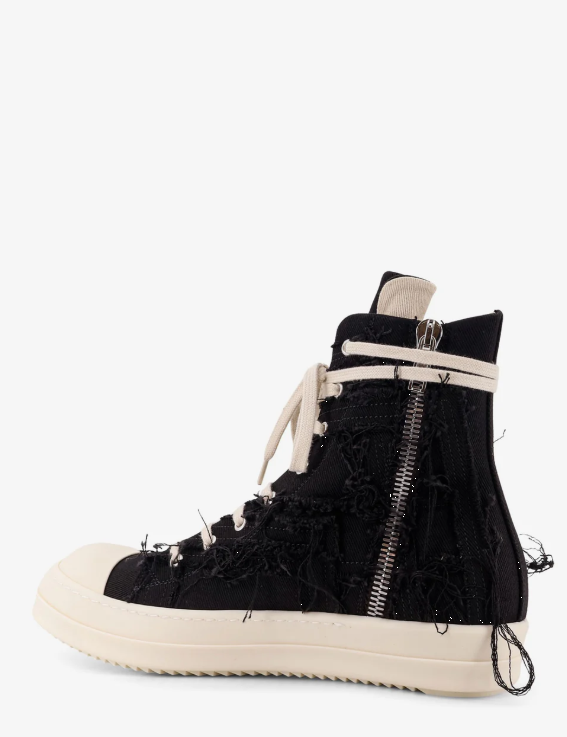 Sneakers alte slash in nero Rick Owens Drkshdw -  uomo 