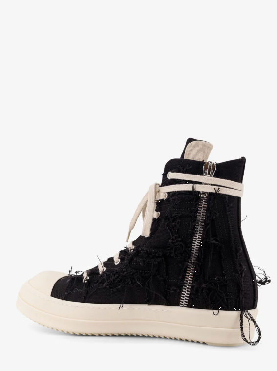 Sneakers alte slash in nero Rick Owens Drkshdw -  uomo 