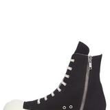 Sneakers alte cargo con taschino in nero Rick Owens Drkshdw - uomo 
