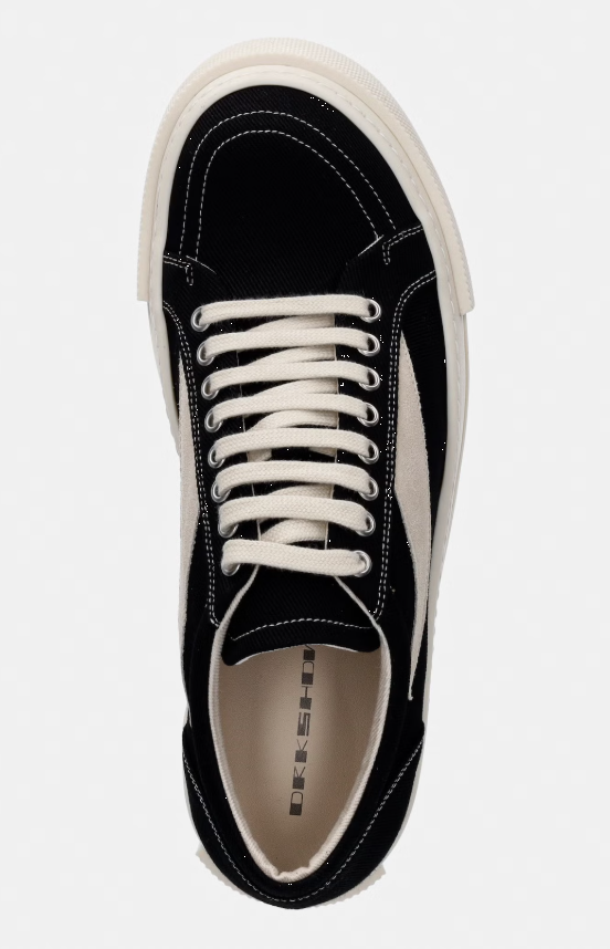 Sneakers basse vintage in nero Rick Owens Drkshdw - uomo 
