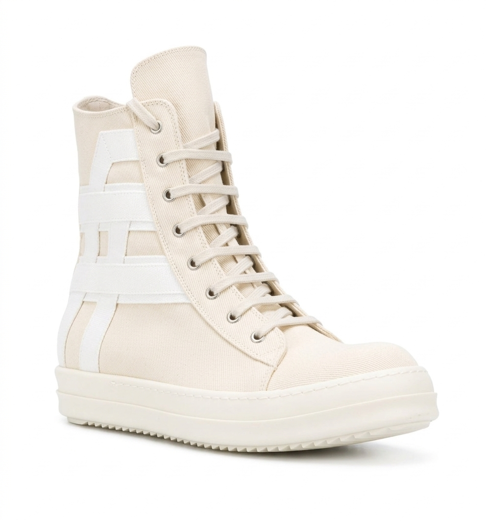Sneakers alte vegan in beige Rick Owens Drkshdw - uomo<BR/> 