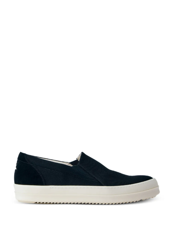 Sneakers basse senza lacci penta boat in nero Rick Owens Drkshdw - uomo 