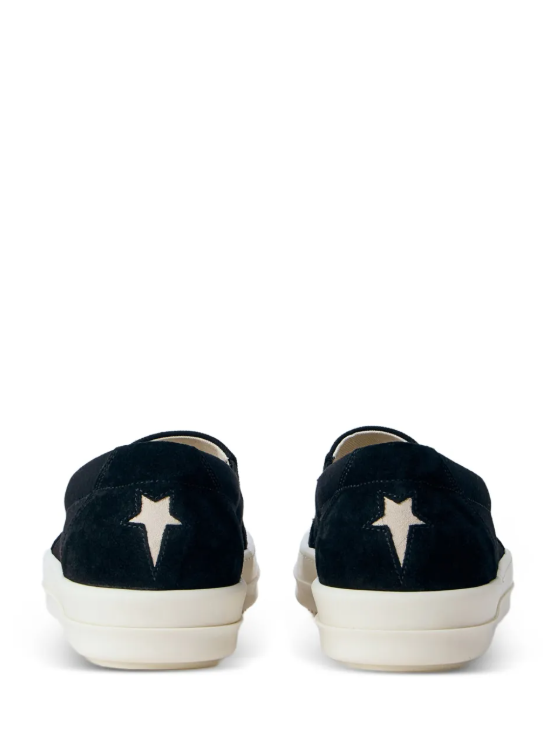Sneakers basse senza lacci penta boat in nero Rick Owens Drkshdw - uomo 