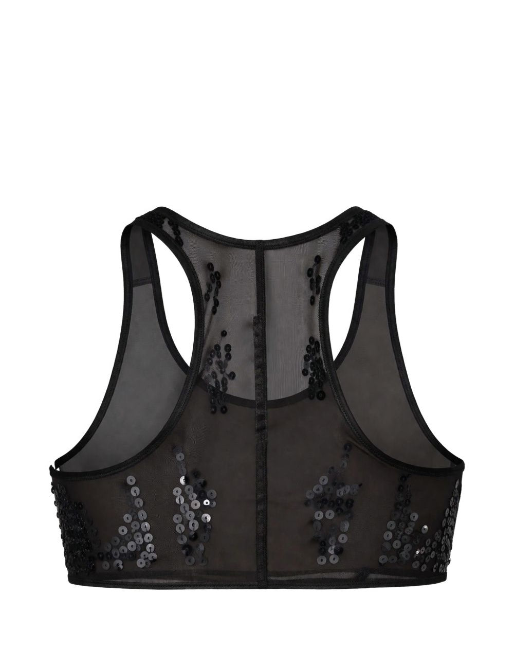 Top semi-trasparente unhorny in nero Rick owens lilies - donna 