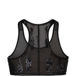 Top semi-trasparente unhorny in nero Rick owens lilies - donna 