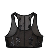 Top semi-trasparente unhorny in nero Rick owens lilies - donna 