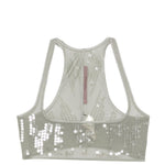Top con paillettes in grigio Rick owens lilies - donna 