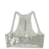 Top con paillettes in grigio Rick owens lilies - donna 