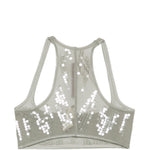 Top con paillettes in grigio Rick owens lilies - donna 