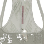 Top con paillettes in grigio Rick owens lilies - donna 
