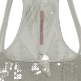 Top con paillettes in grigio Rick owens lilies - donna 