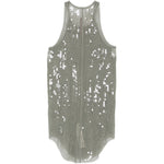 Canotta con paillettes  in grigio Rick owens lilies - donna 