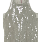 Canotta con paillettes  in grigio Rick owens lilies - donna 