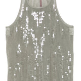 Canotta con paillettes  in grigio Rick owens lilies - donna 